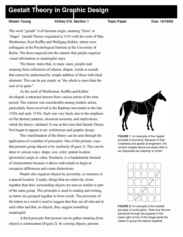 Gestalt Theory in Graphic Design (Page 1 of 2)